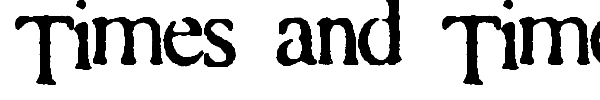 Times and Times again font preview